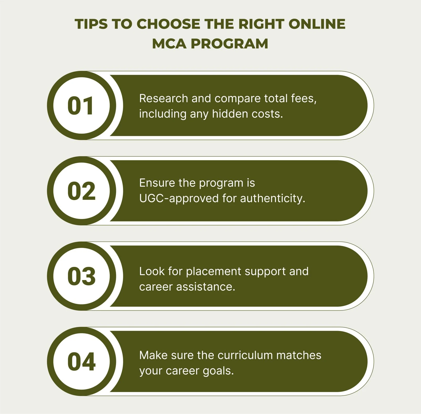 Tips to Choose the Right Online MCA Program